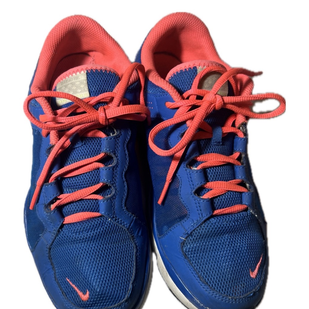 Kids Blue and Pink Sneakers